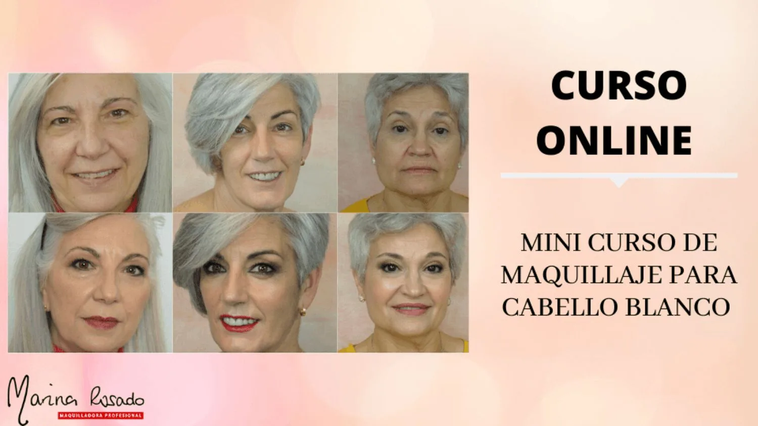 Maquillaje para Mujeres de Cabello Blanco